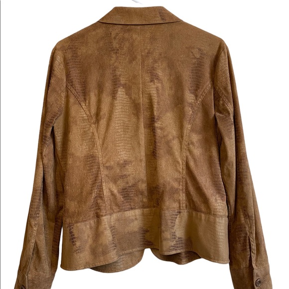 GORGEOUS BROWN TEXTURED JACKET - Picture 3 of 3